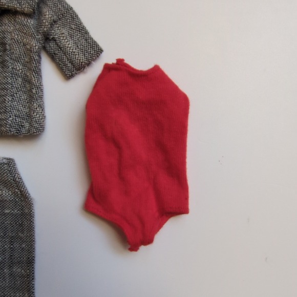 Vtg 60s Mattel Barbie Career Girl #954 Tweed Suit Outfit Black White COMPLETE - Picture 4 of 10